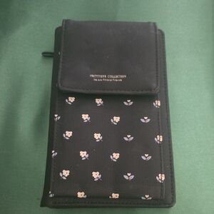 Black Floral Wallet